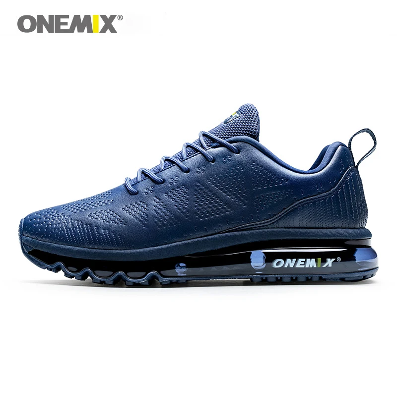 ONEMIX Men's Black Dedicated Air Cushion Running Shoes Outdoor Jogging Damping Sneakers Fitness Trainers Breathable Sports Shoes