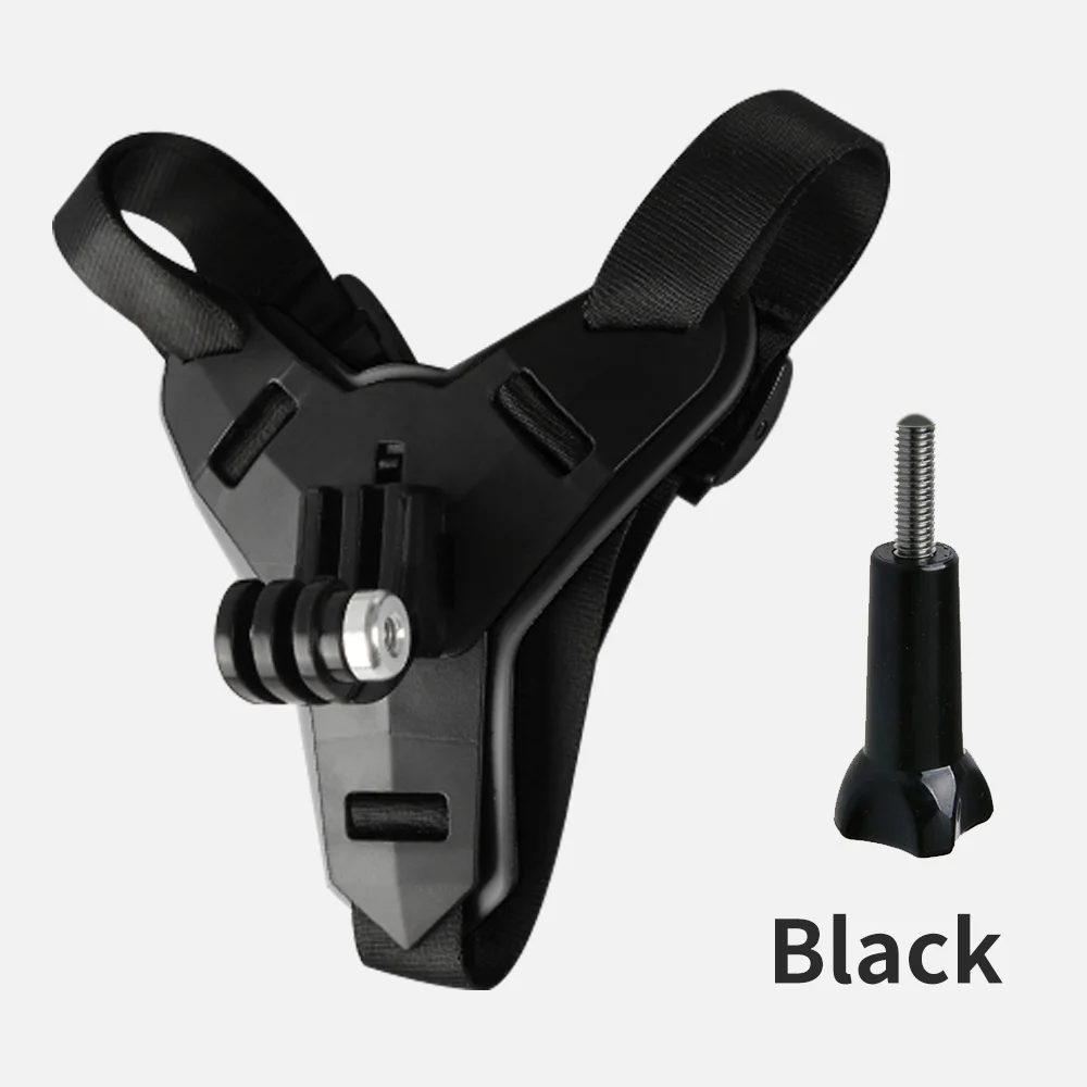 Черный цвет Мотоциклетный шлем подбородок стенд держатель для GoPro Hero 8 7 6 5 4 3 Xiaomi Yi экшн Спорт камера полный лицо держатель аксессуар - Цвет: Черный цвет
