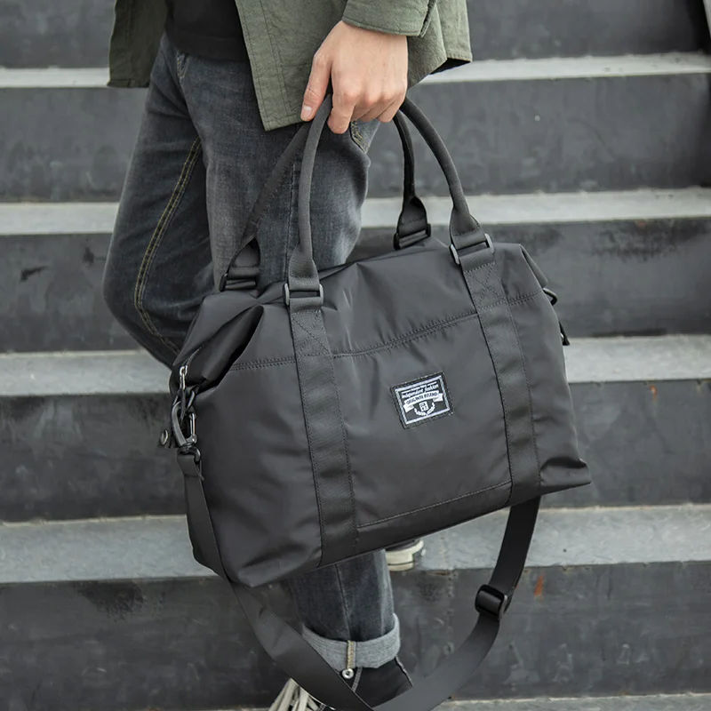 

2021 Travel Bag Waterproof Men's Travel Shoulder HandBag Oxford Casual Tote Handbag Fashion Luggage practical Shoulder Bag