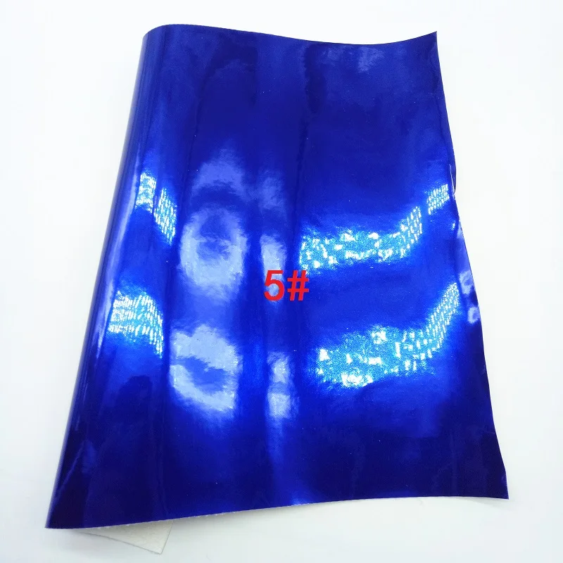 Glitterwishcome 30X134 см мини рулон гладкой лакированной зеркальной искусственной синтетической кожи ткань, GM001 - Цвет: 5