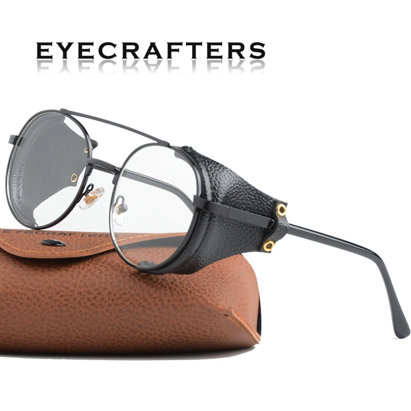 Очки солнцезащитные мужские/женские в стиле стимпанк готические модные круглые