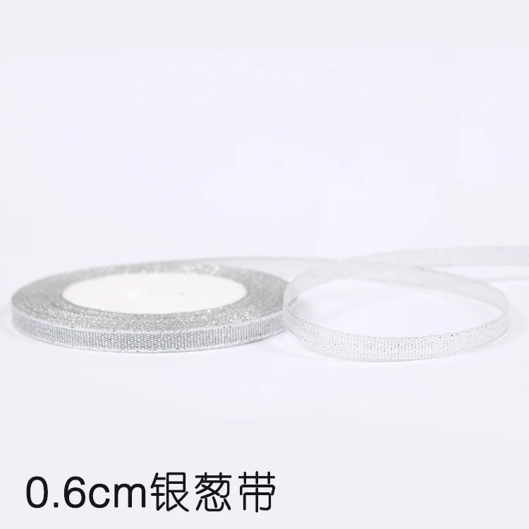 25 ярдов Серебристые золотистые блестящие атласные ленты вечерние украшения для