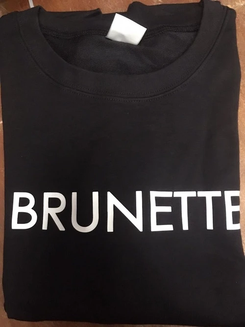 

Brunette Blonde Sweatshirt Unisex slogan women top cute womens jumper slogan moletom do tumblr sweatshirt greys jumper J970