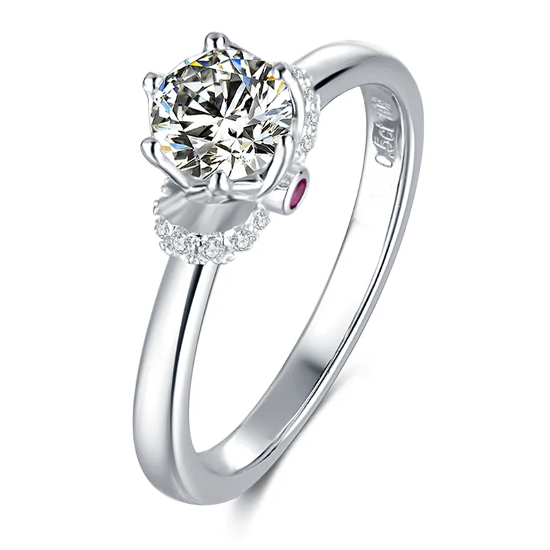 

Позолоченные обручальные кольца с муассанитом 0,5ct D, 18 К