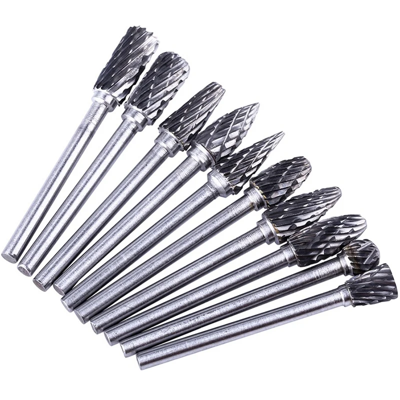 Promotion! Double Thread Tungsten Steel Drill Bit Rotary Burr Grinding m Handle Electric Grinder Accessories Head | Инструменты