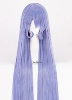my hero academia nejire hado hadou cosplay wig 110cm long soft blue straight heat resistant synthetic hair wig wig cap
