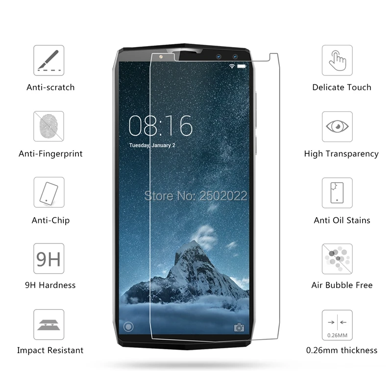 Закаленное стекло для Blackview P10000 PRO 5 99 Взрывозащищенная защитная пленка экрана