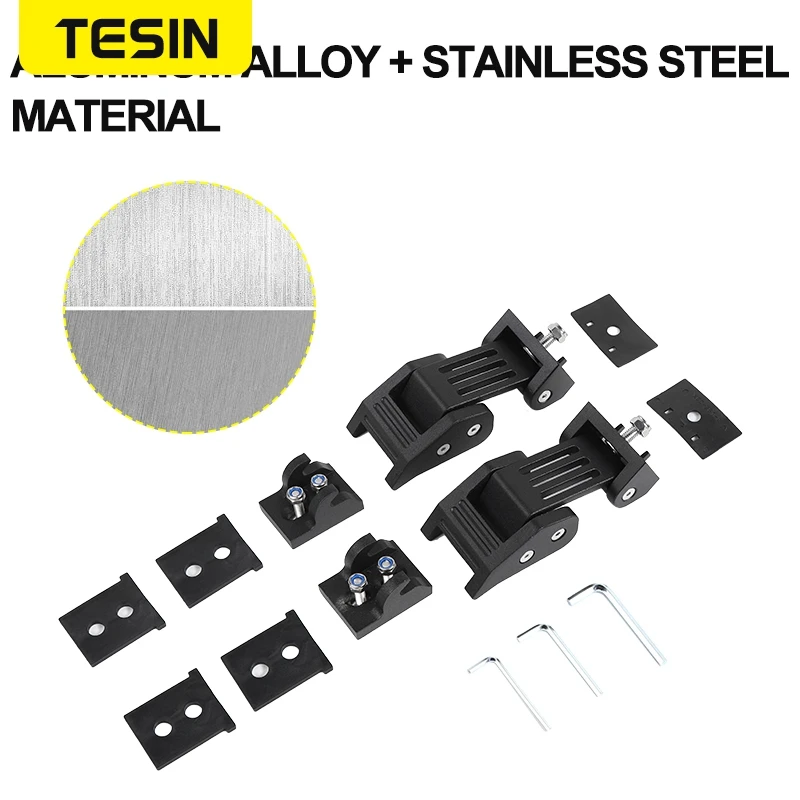 

TESIN Engine Cover for Jeep Wrangler TJ Car Lock Hood Latch Catch Cover for Jeep Wrangler TJ 1997-2006 Car Exterior Accessories