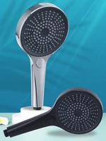 Shower Head with 12Cm Panel Liquid Silicone Outlet Hole High Pressure Water Saving Three-Speed Adjustable Bathroom Accessories