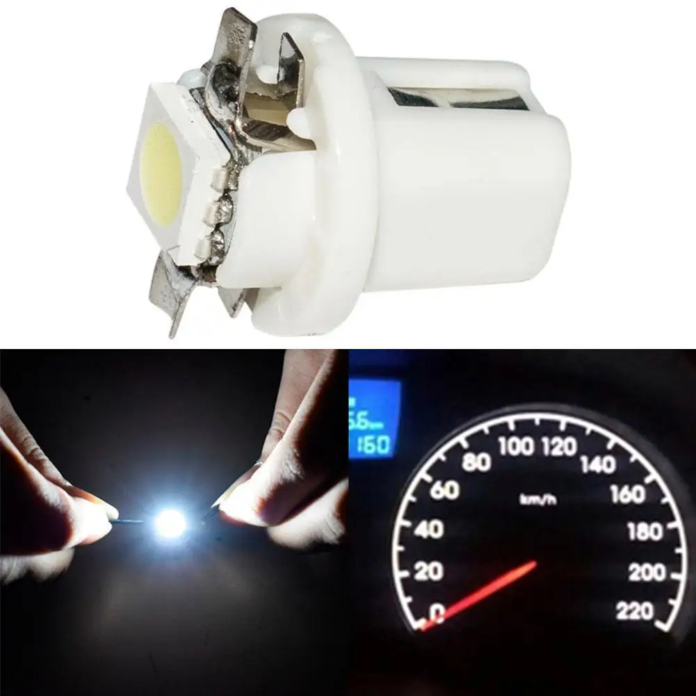 10PCS T5 B8.5D 509T B8.5 Smd Led Lamp Car Gauge Speedo Dash Bulb Auto Dashboard Blue Red Green White Yellow Instrument Light | Автомобили