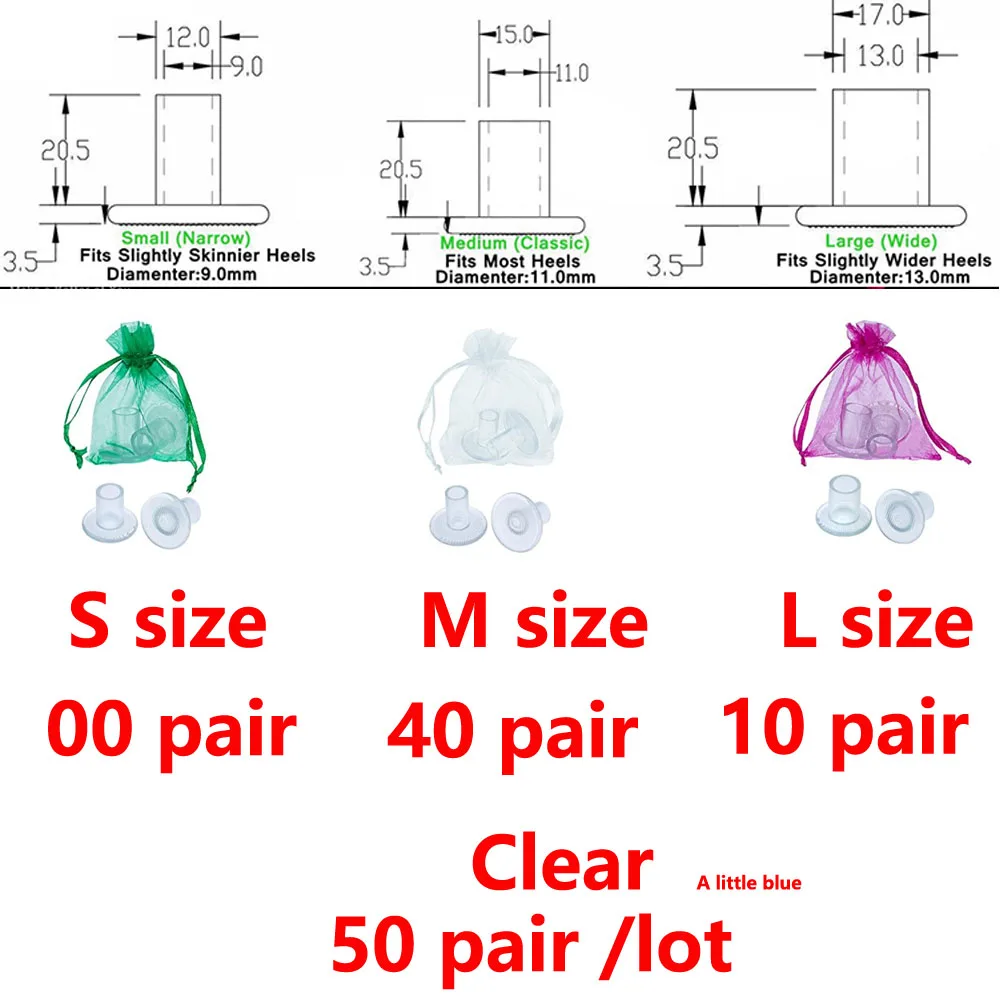 Clear M40 L10 50 пар/лот Пятки Протекторы высокий Heeler шпильки танцевальные Чехлы противоскользящая Силиконовая полоска от натирания на пятку пробка для невесты сувенир для свадебной вечеринки - Цвет: Clear M40 L10