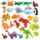 Конструктор динозавр Юрского периода, модель животного большого размера, аксессуары, совместимы с конструкторами, развивающие игрушки, подарок для детей