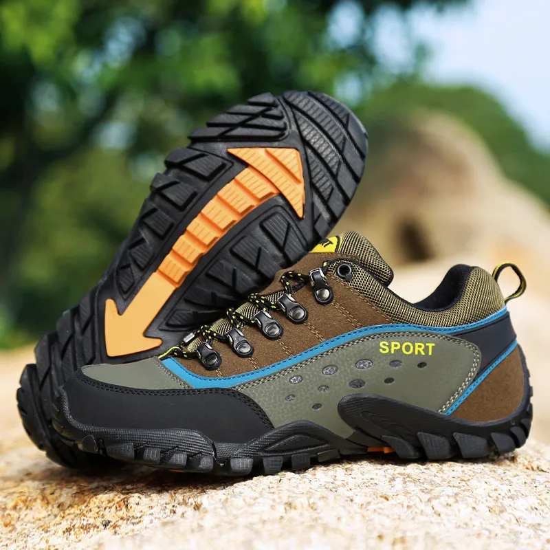 Outdoor Waterproof Trekking Shoes Man Non-slip Wear-resistant Hiking Shoes Male Mountain Climbing Shoes Men zapatillas hombre