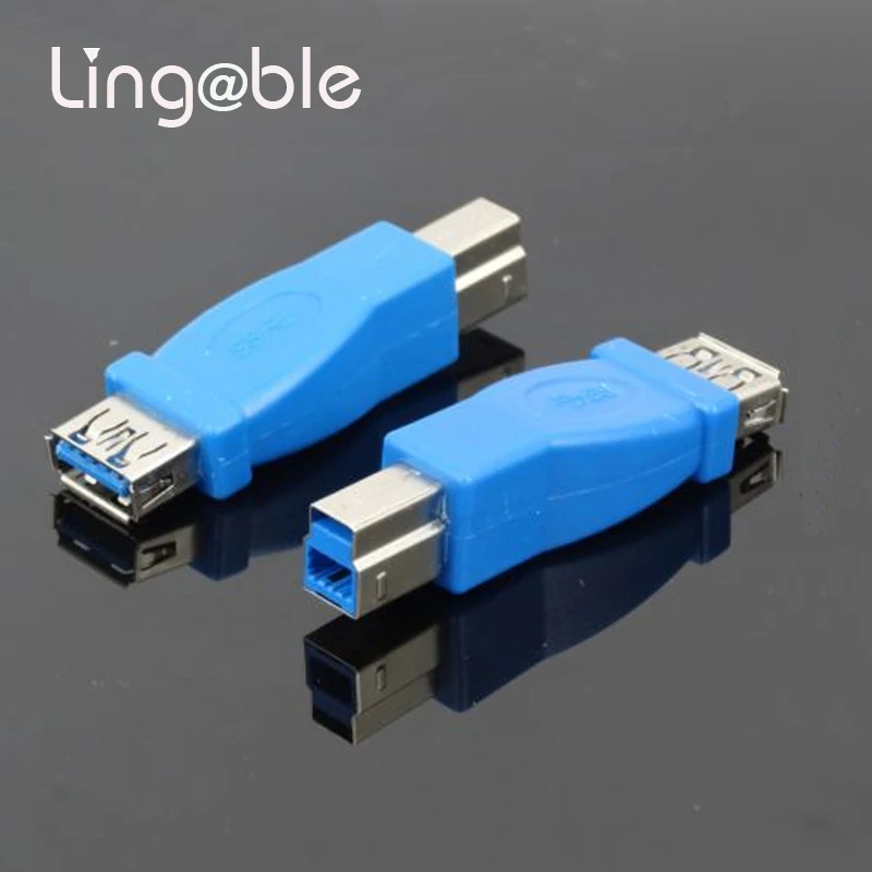 Переходник Lingable USB 3,0 A «Мама»-«папа» USB B для принтера