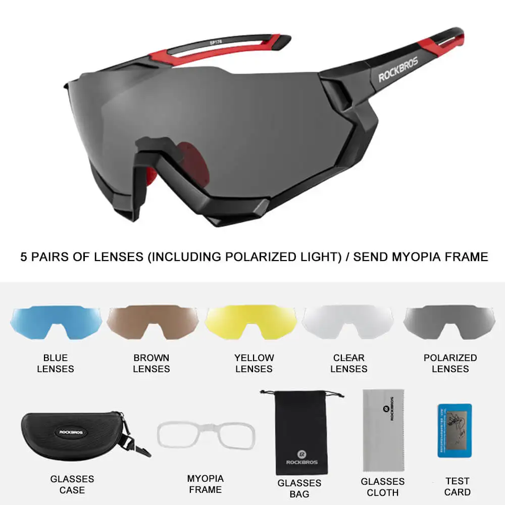 Поляризованные велосипедные очки обесцвечивающиеся линзы спортивные для бега