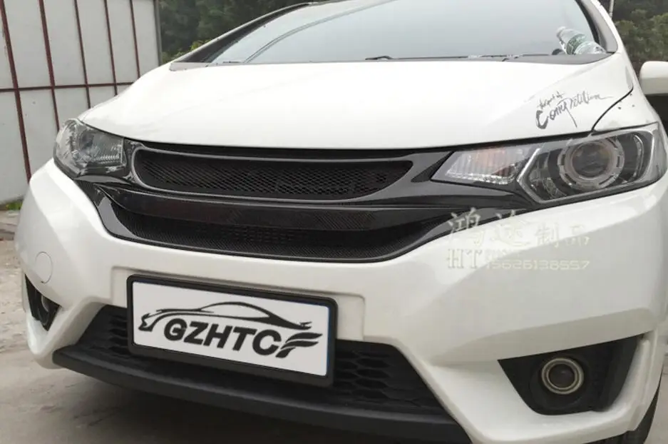 Углеродное волокно хромированный автомобильный передний бампер сетчатая