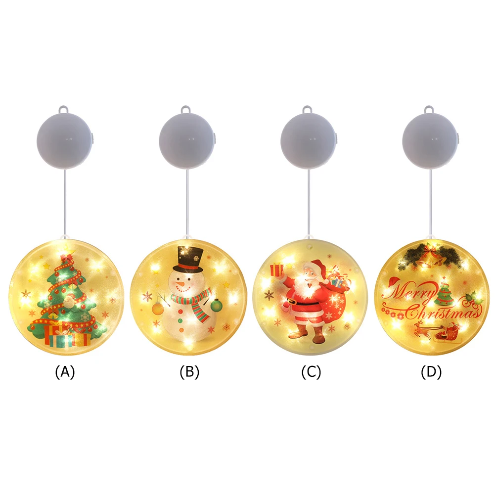 

New Mini LED Light Christmas Tree Snowman Santa Claus Pendant Hanging Lights Xmas Gift Home Romantic Decor 2020 Happy New Year