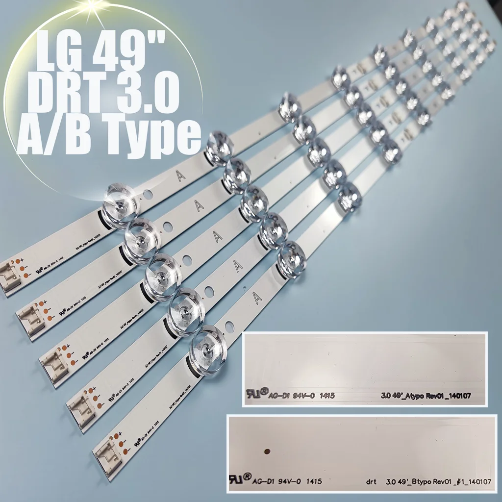 

LED Backlight lamp strip For LG Innotek DRT 3.0 49" AB 49LB552 49LB629V AGF78402201 49LB580V 49LB561U 49LF620V 49UF6430 49LB620V
