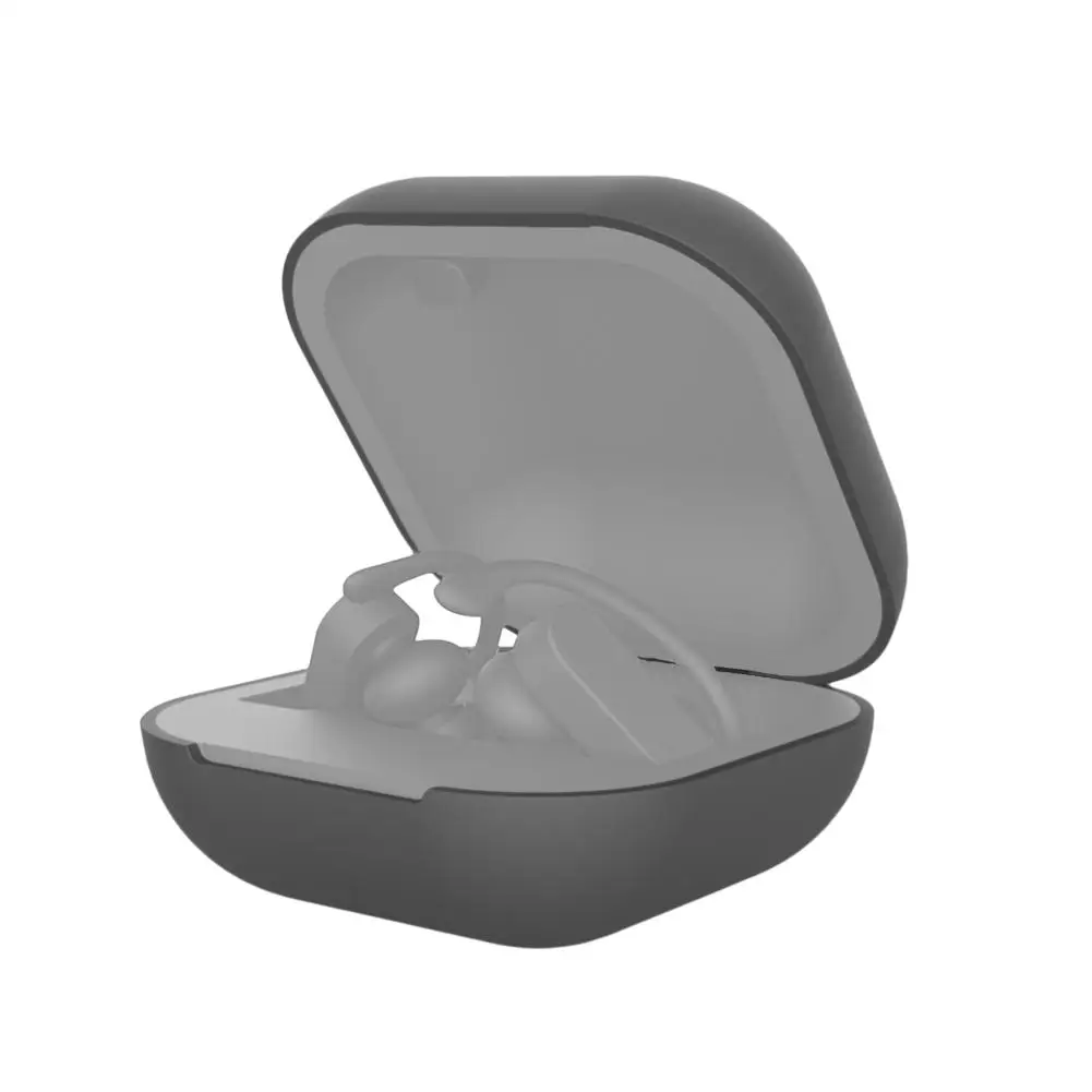 Grey Силиконовый защитный чехол для power beats Pro, bluetooth-гарнитура, водонепроницаемое покрытие, внутри, зарядка, вырез, крышка для power BeatsPro - Цвет: Grey