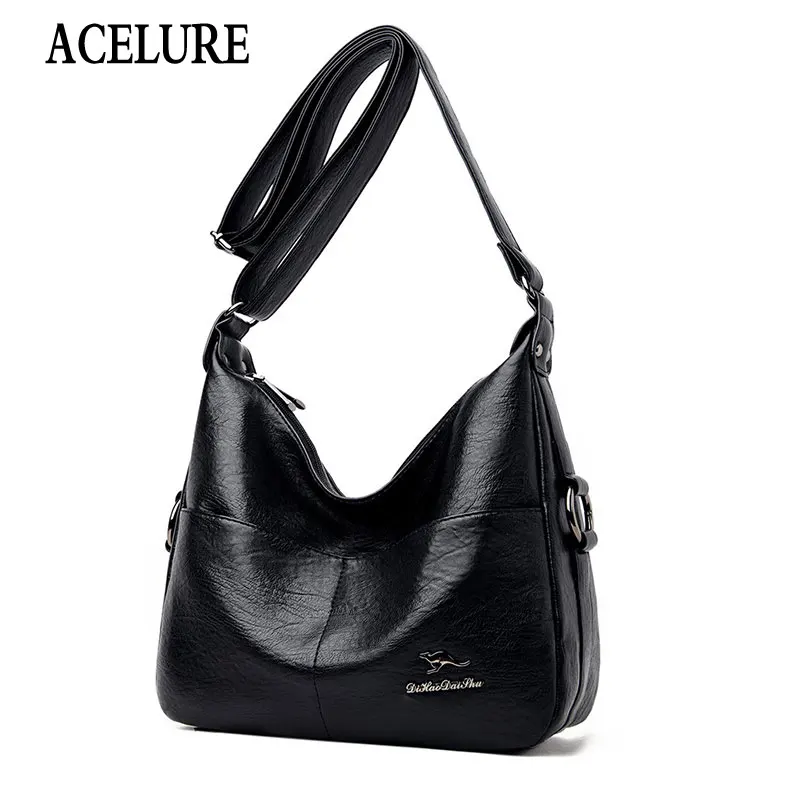 

ACELURE New Fashion High Capacity Women Bags Soft PU Leather Large Shoulder Messenger Bags Ladies Crossbody Bags DropShipping