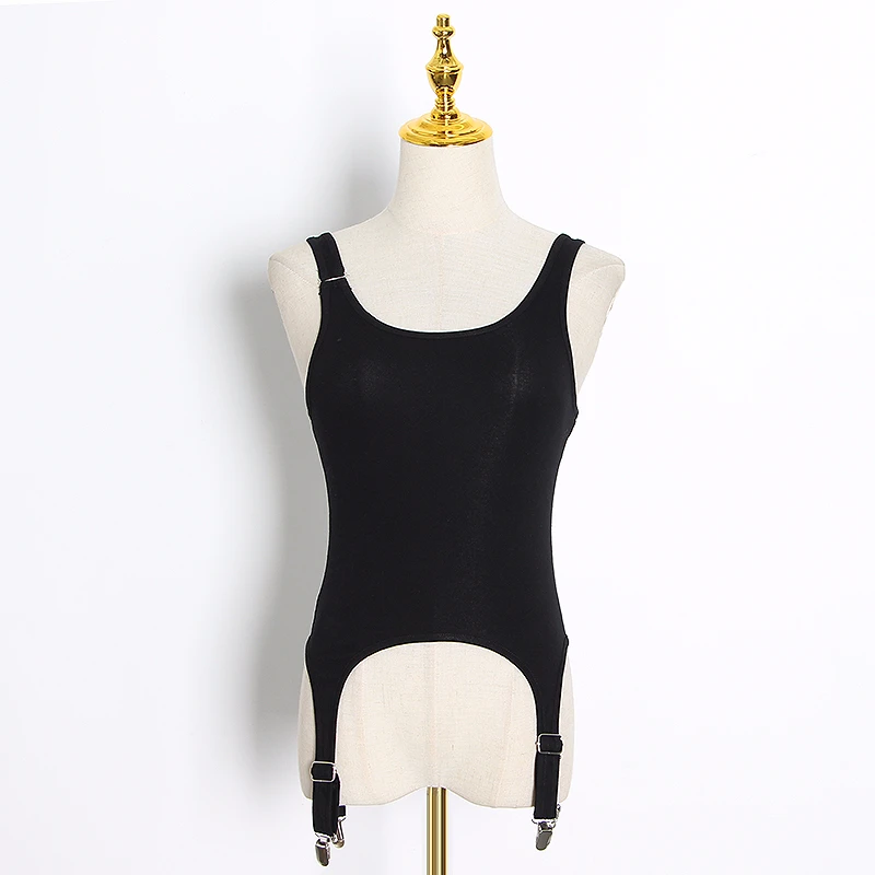 Женский жилет на тонких бретелях TWOTWINSTYLE летний Повседневный свободный с круглым