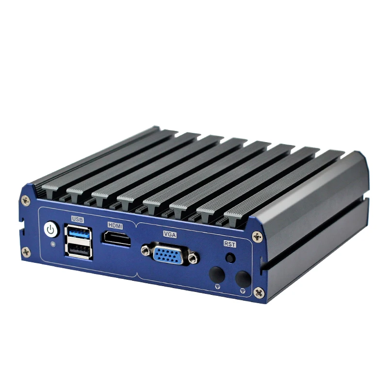Мини-ПК без вентилятора J1900CPU 4 Гб ddr3 128G EMMC HDD SSD порта ethernet промышленный ПК |