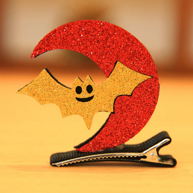 Заколка для волос на Хэллоуин тыква призрак летучие мыши кот ведьма шляпа