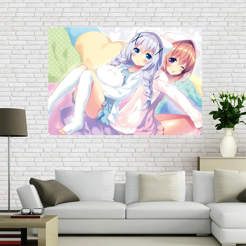 Новое поступление персонализированный постер на холсте с аниме девушкой для