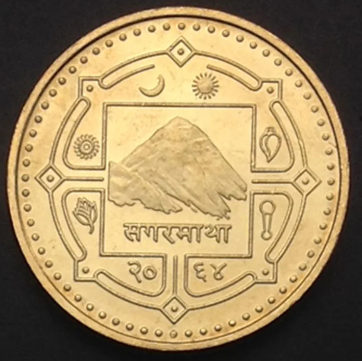 19 мм в Непале 100% настоящая комообразная монета оригинальная коллекция|asia| |
