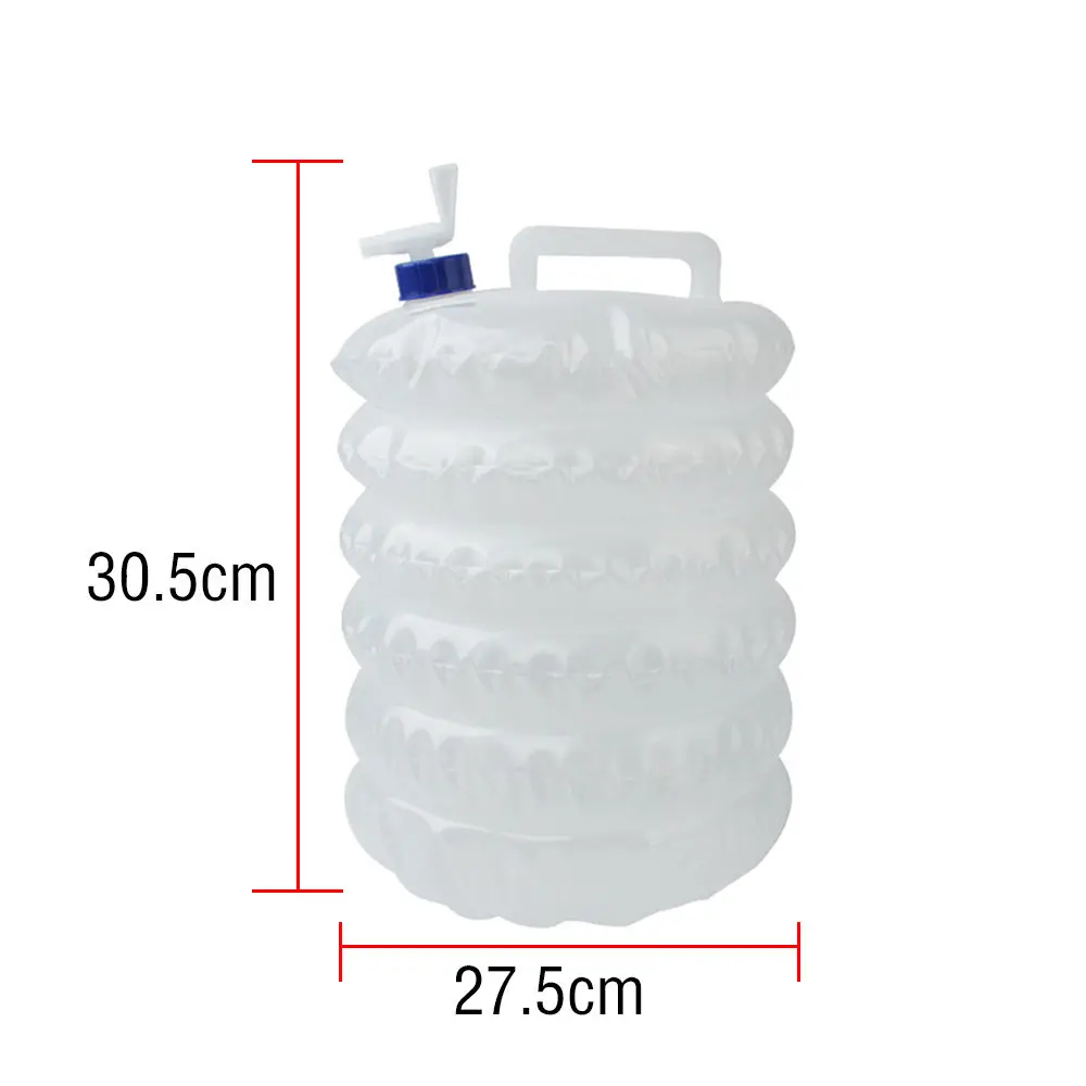 

15L Outdoor Foldable Water Bucket Waterproof Water Bags Collapsible Camping Survival Applicable Water Bottle Container