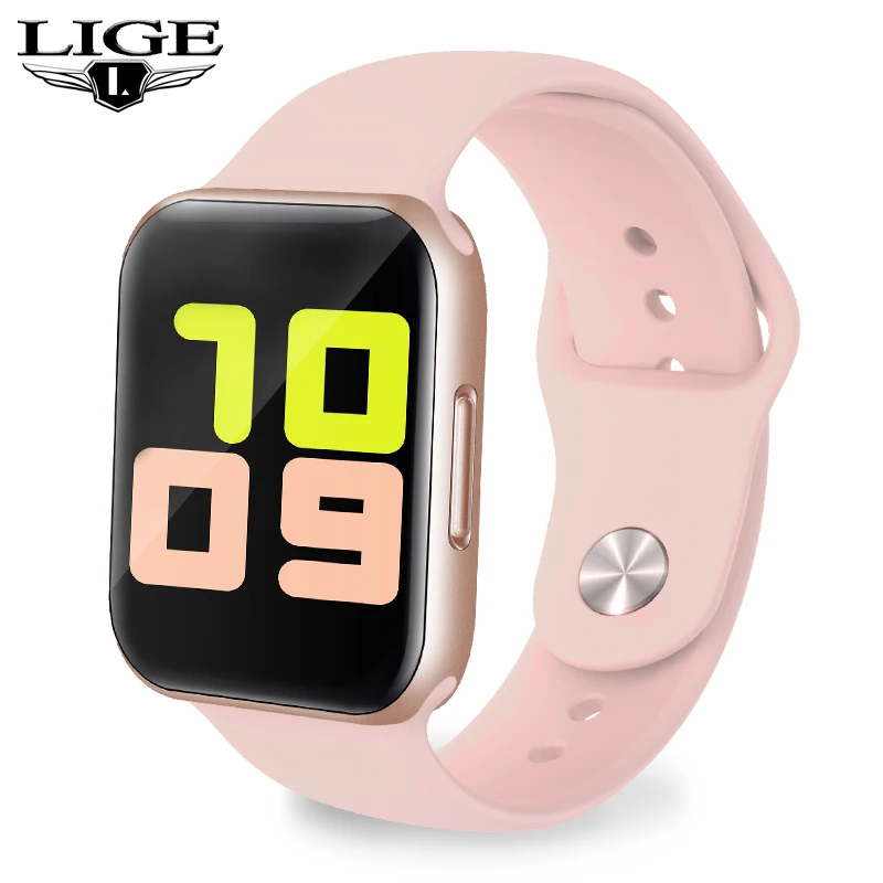 Женские Смарт часы LIGE фитнес трекер с пульсометром монитором кровяного давления