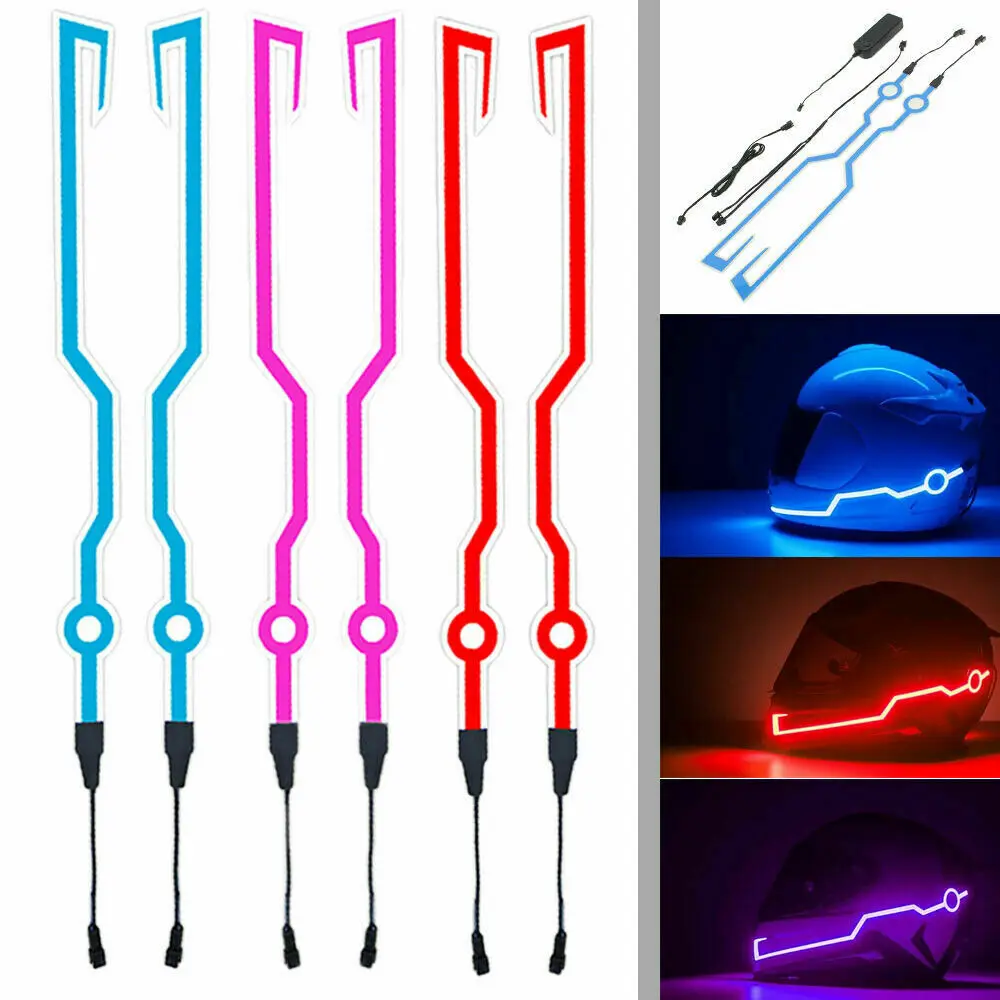 2 шт. мотоциклетный светодиодный светильник для ночной езды s велосипедный шлем