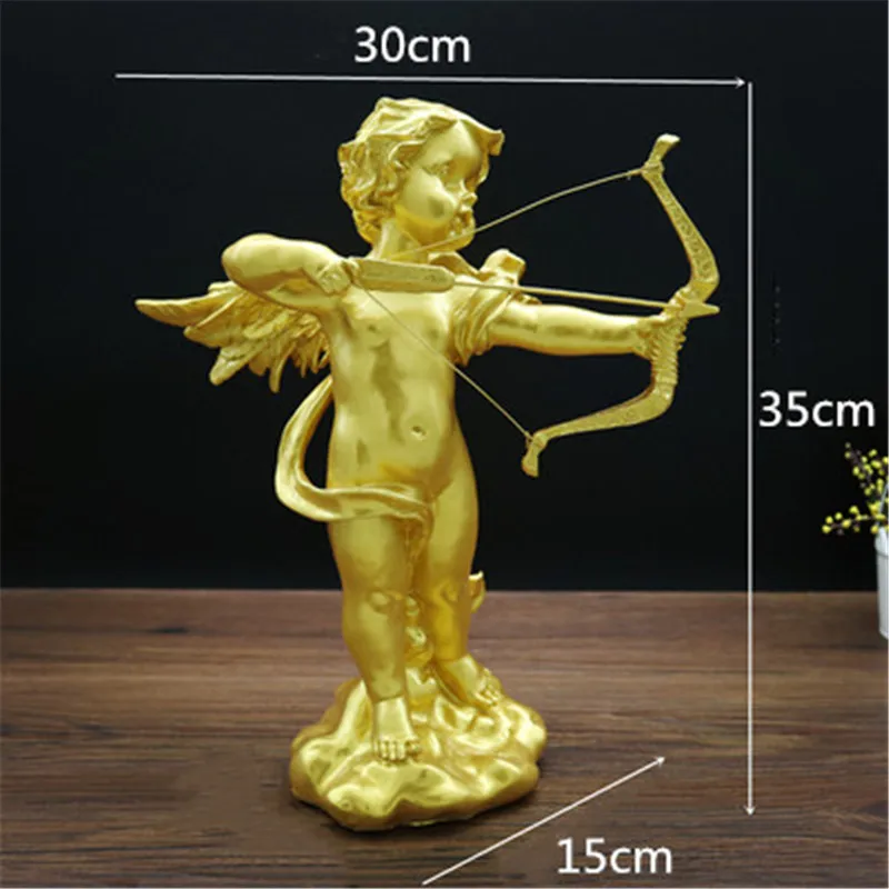 

Bao Guang Ta Nordic Cupid Angel Statue Decoration Home Decor Living Room TV Cabinet Sculpture Decoration Wedding Gift A2446