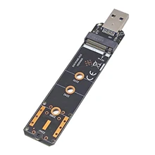 USB 3.1  Converter Card for NVME SATA Dual Protocol M.2 2230-2280 SSD, External Hard Drive