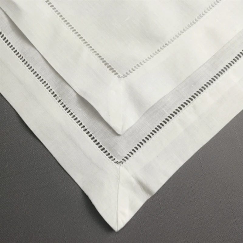 Sef из 12 носовых платков обеденные салфетки идеальные свадебные белые льняные