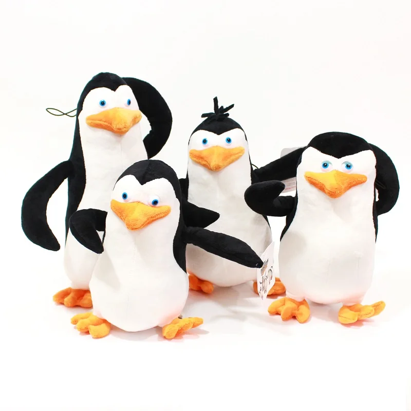 4 pz/lotto giocattoli di peluche del Madagascar pinguini farciti fratello maggiore animali per principianti bambola per regali per bambini