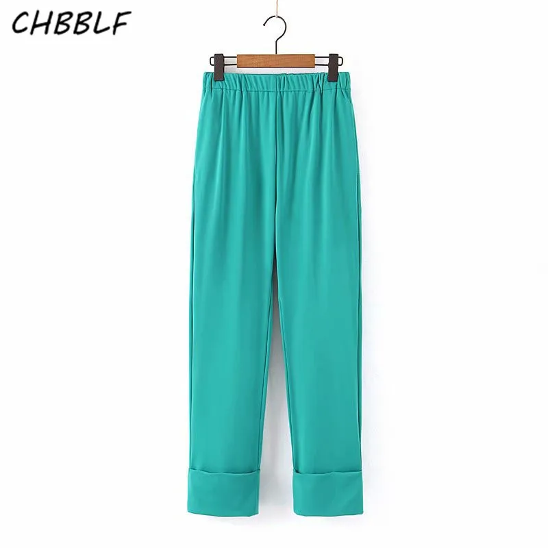 CHBBLF women basic solid blazer notched collar long sleeve pockets jacket female stylish outwear tops XDL2240