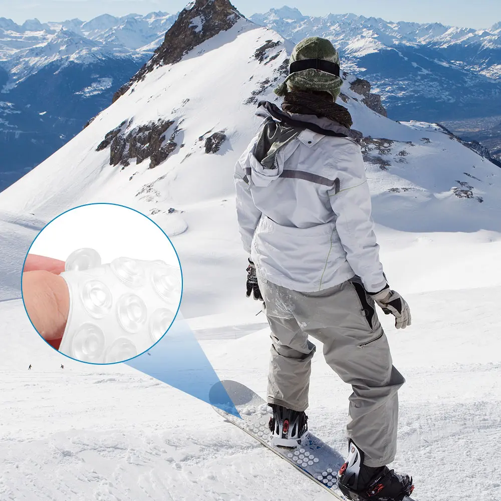 

Snowboard Accessories Protective Mat Self Adhesive Durable Transparent Anti-Skid Gasket For Outdoor Skiing Non-Slip Accessories