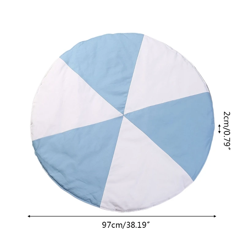 

Baby Soft Cotton Creeping Mat Crawling Pad Game Rugs Round Windmill Floor Carpet