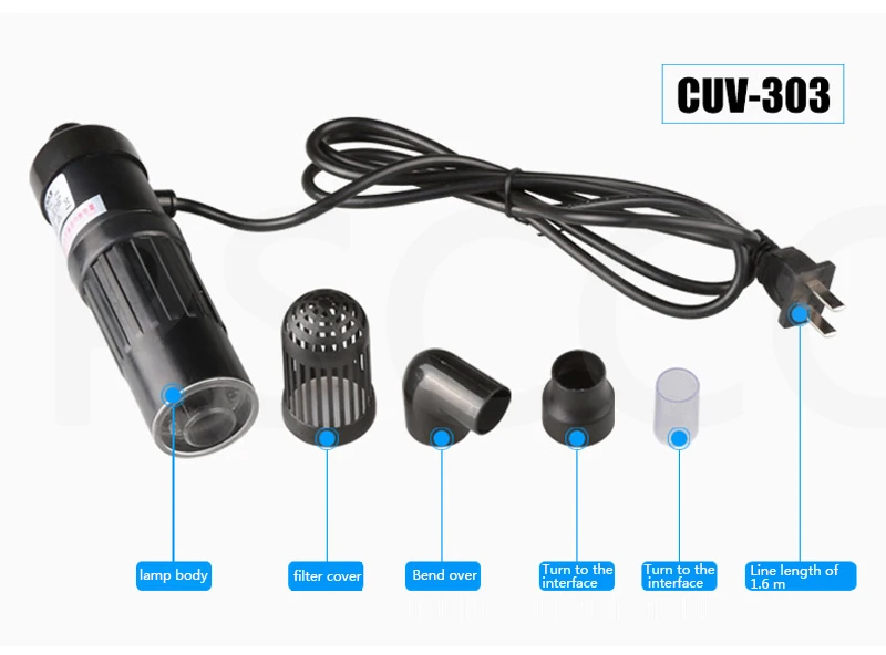 CUV 305 505 510 UVC аквариумная УФ бактерицидная лампа для стерилизации светильник