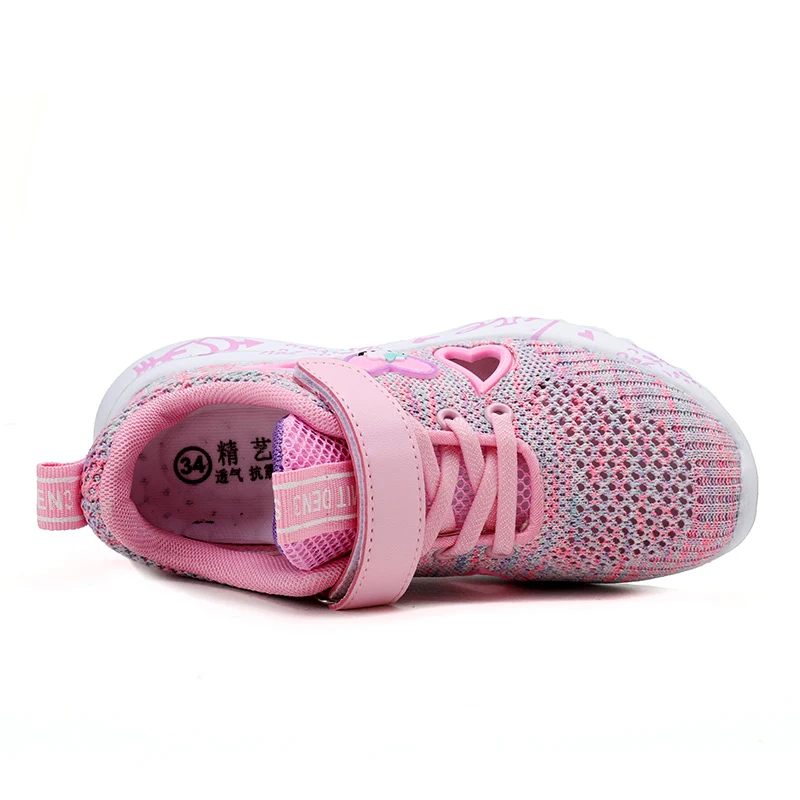 Детская обувь для девочек модные кроссовки детская спортивная тенниса удобная
