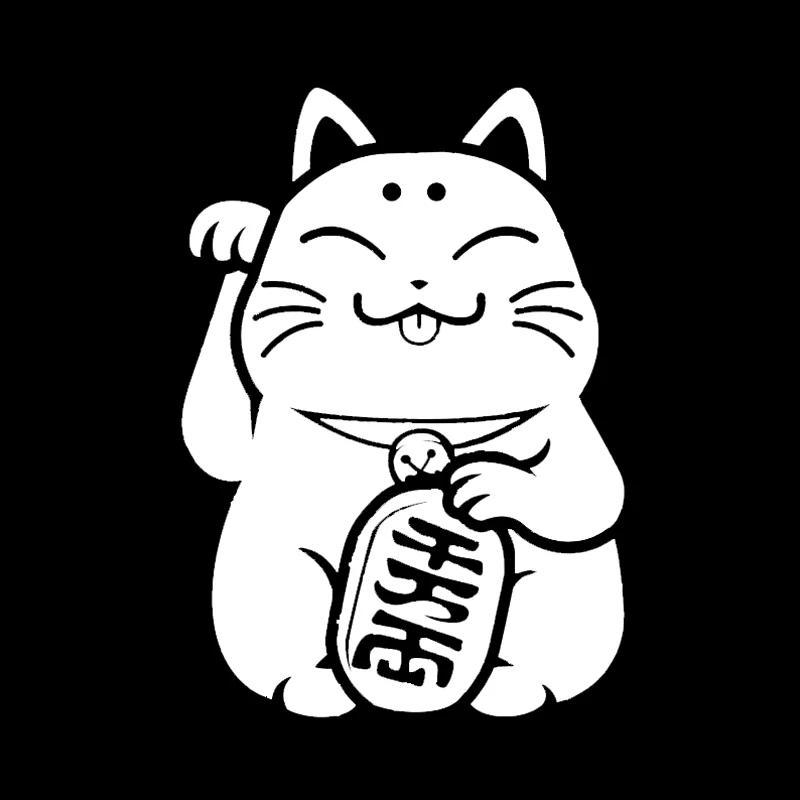 CTCM топ продаж JDM счастливый кот окно анти автомобильные аксессуары автомобильный