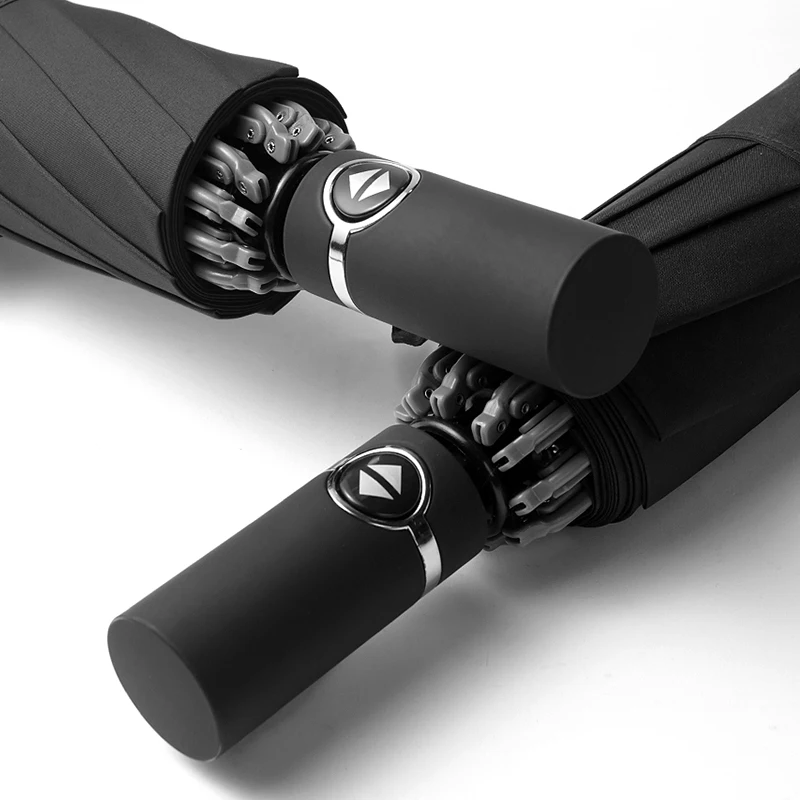 Offerte Ombrello Automatico Pieghevole Per Adulti Grande Business Antivento Lusso Pioggia Ombrello Trasparente Donna Outdoor Guarda Chuva Rain Gear BK50Y