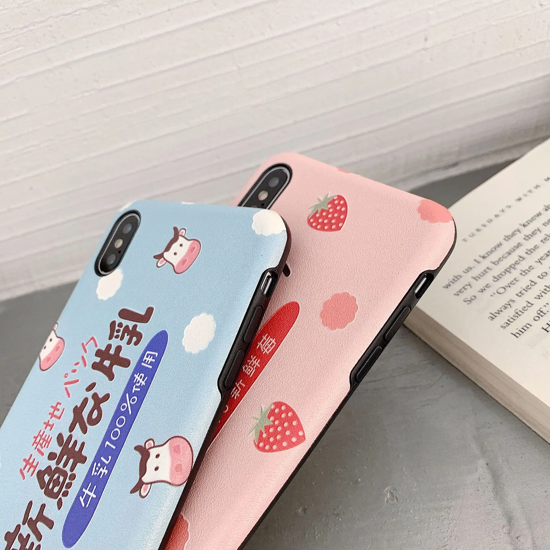 PGSD милое японское клубничное молоко напиток мобильный телефон оболочка для iphone
