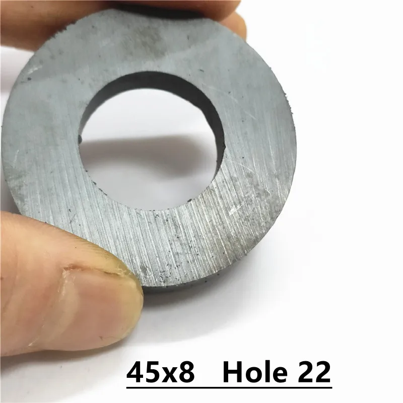 

5pcs-30pcs Y30 Ring Ferrite Magnet 45*8 mm Hole 22mm Permanent magnet 45mm x 8mm Black Round Speaker 45X8 45-22x8