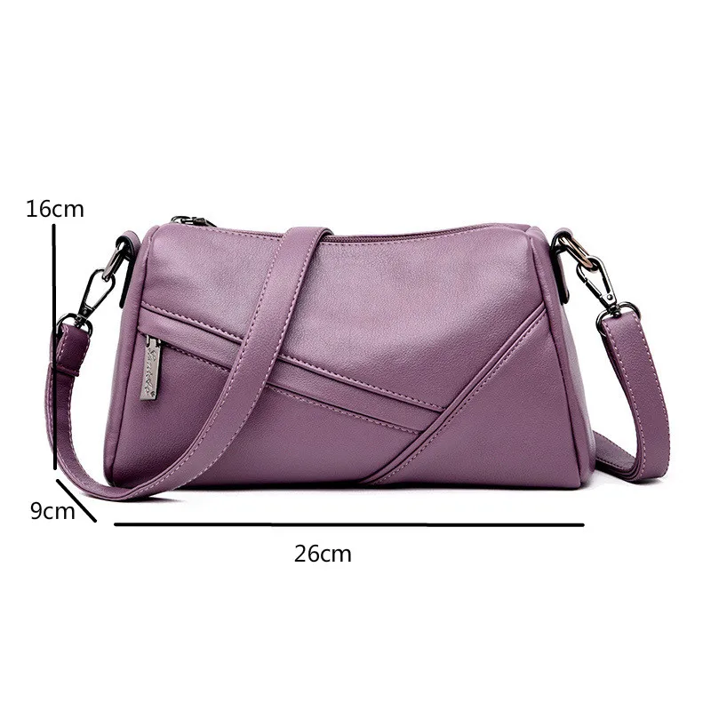 

YourSeason Versatile Ladies 2021 Fashion Soft PU Leather Shoulder Bags Simple Woman's Messenger Casual Small Bags Solid Color