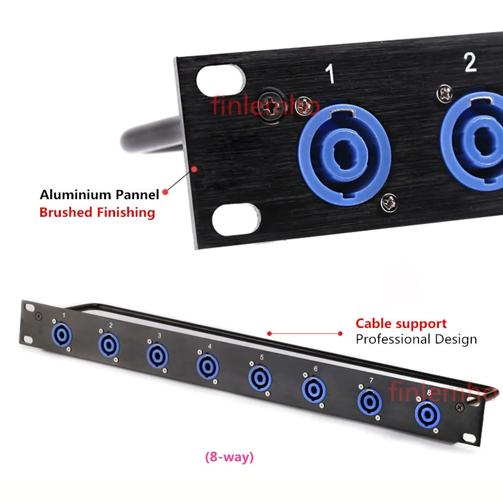 Kit de Montagem de Chassi Placa de Montagem de 1u e Cabo de Áudio para Alto-falante Automotivo Profissional Vias 8 12 16