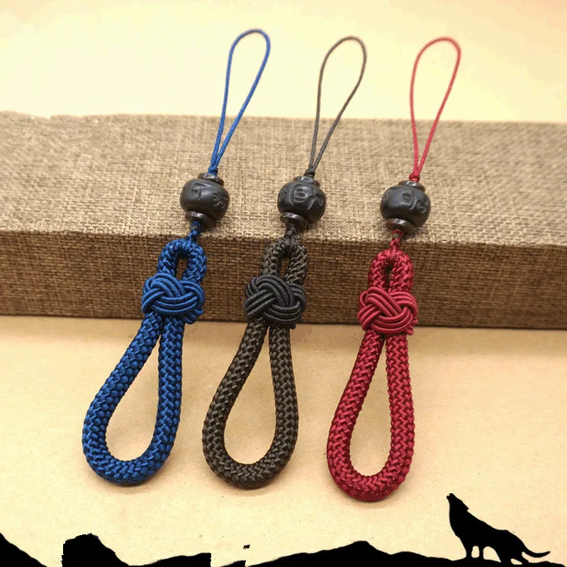 

DIY mobile phone lanyard short handle piece lanyard mobile phone lanyard U disk key bold handmade Chinese knot phone chain