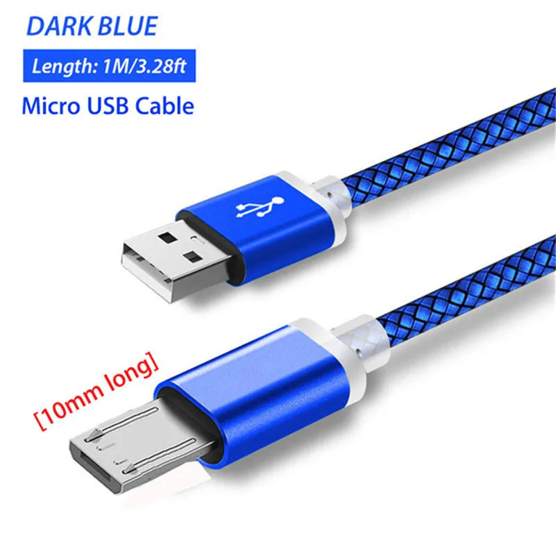 Кабель Micro Usb 10 мм длинный шнур для зарядки Oukitel K10000 Pro C12 C13 Umidigi A5 A3 Blackview A60 A7 Bv5500 Zoji
