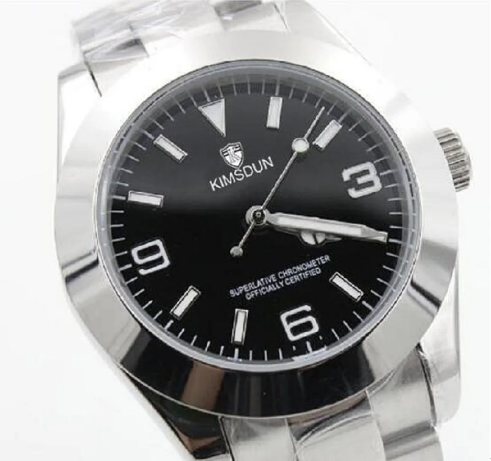 

Luxury Mens Watch Sapphire Glass EXP Gmt White Dial Men's Date Sports Wrist watch Men Watches Stainless steel Folding clasp